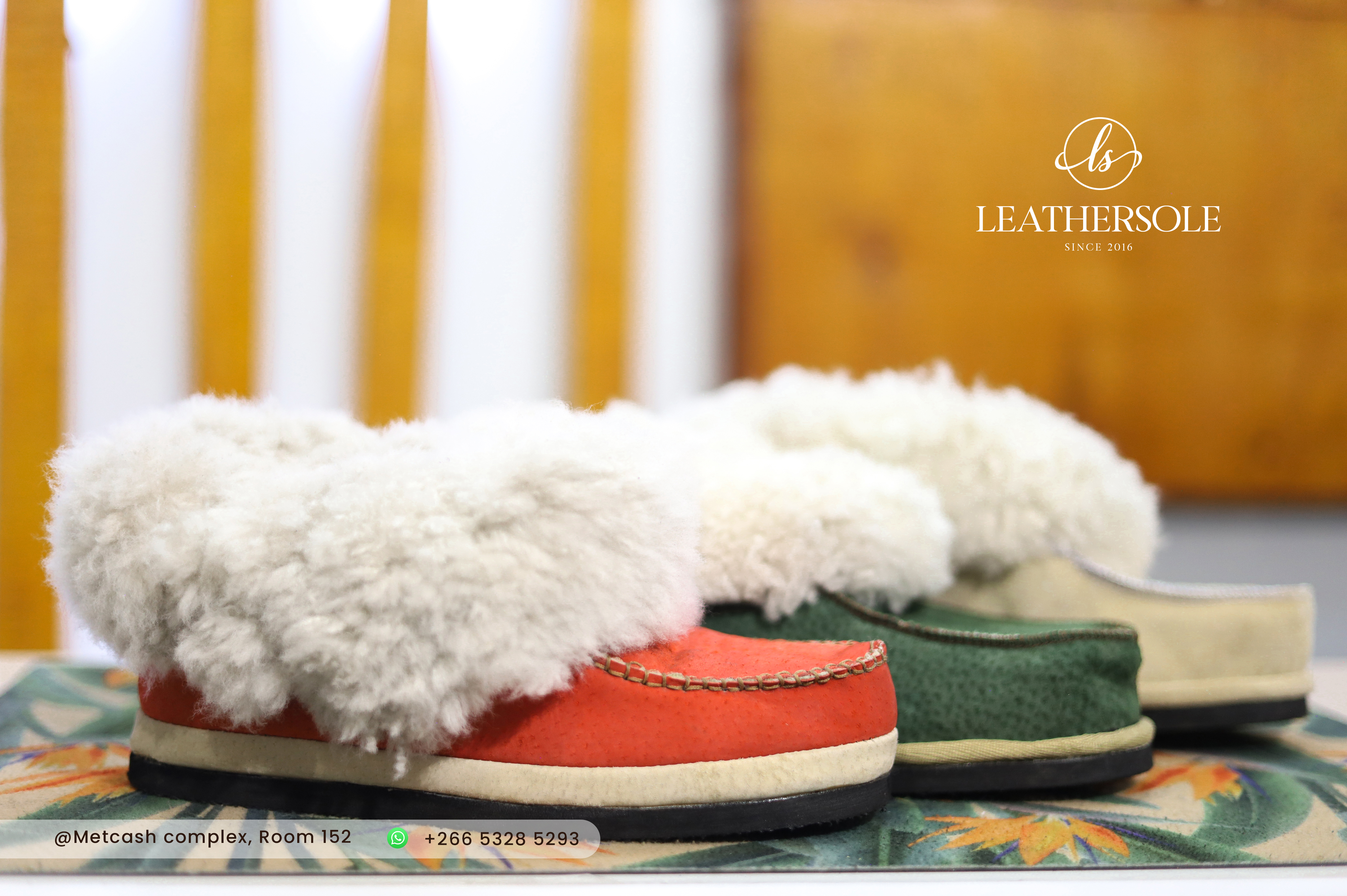 864 sheep skin slippers